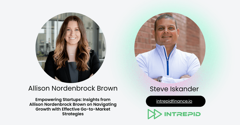 Allison Nordenbrock Brown and Steve Iskander from Intrepid Finance