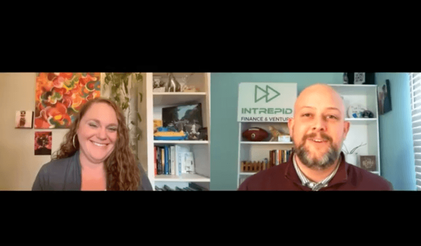 Screen shot from an interview with Darcy Lee and Casey Bolsega